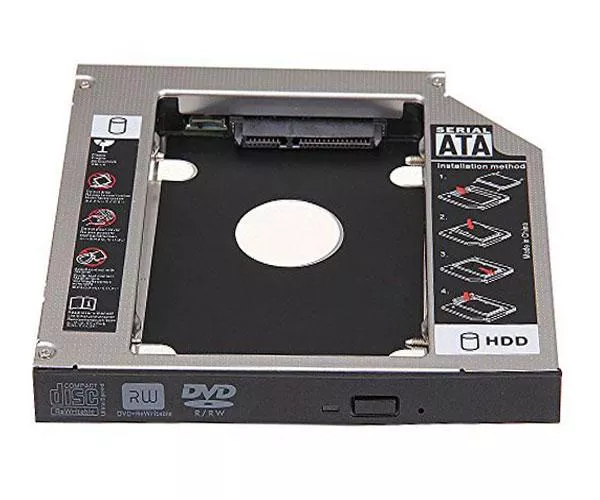 Adaptador aluminio HDD/SSD 9.5mm a portatil de 12.7mm  Nanocable / C-10.99.0102