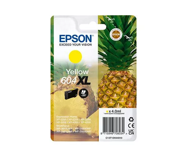 &divide; Singlepack yellow 604xl ink