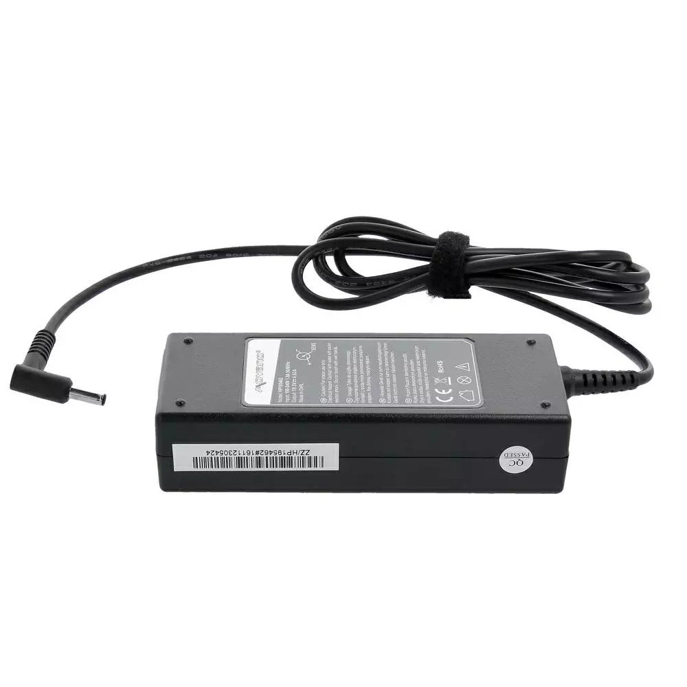 Cargador compatible para port&aacute;til HP 90W 19.5V 4.62A 4.5x3.0 mm Movano