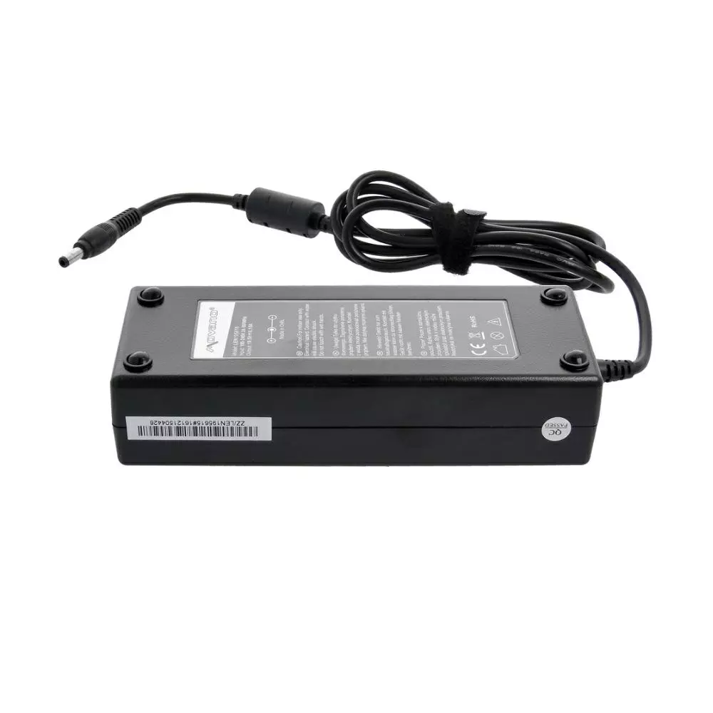 Cargador compatible para port&aacute;til LENOVO / MSI 120W 19.5V 6.15A 5.5x2.5 mm Movano