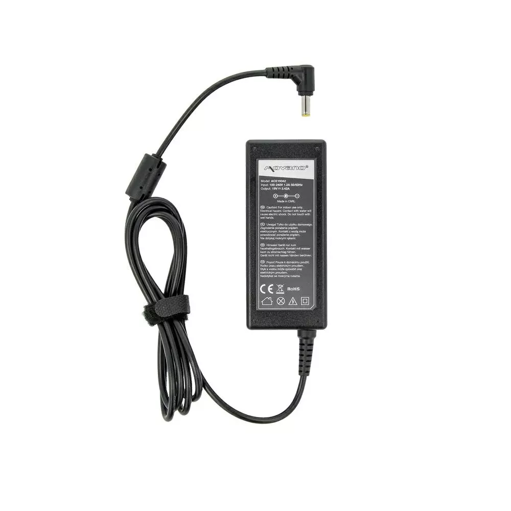 Cargador compatible para port&aacute;til ACER / ASUS / MEDION 65W 19V 3.42A 5.5x1.7 mm Movano