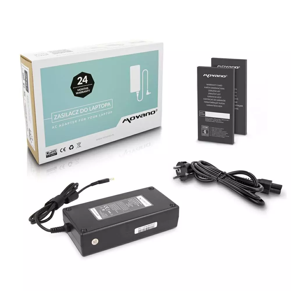 Cargador compatible para port&aacute;til LENOVO 170W 20V 8.5A 11.0x4.5 mm (rectangular) Movano