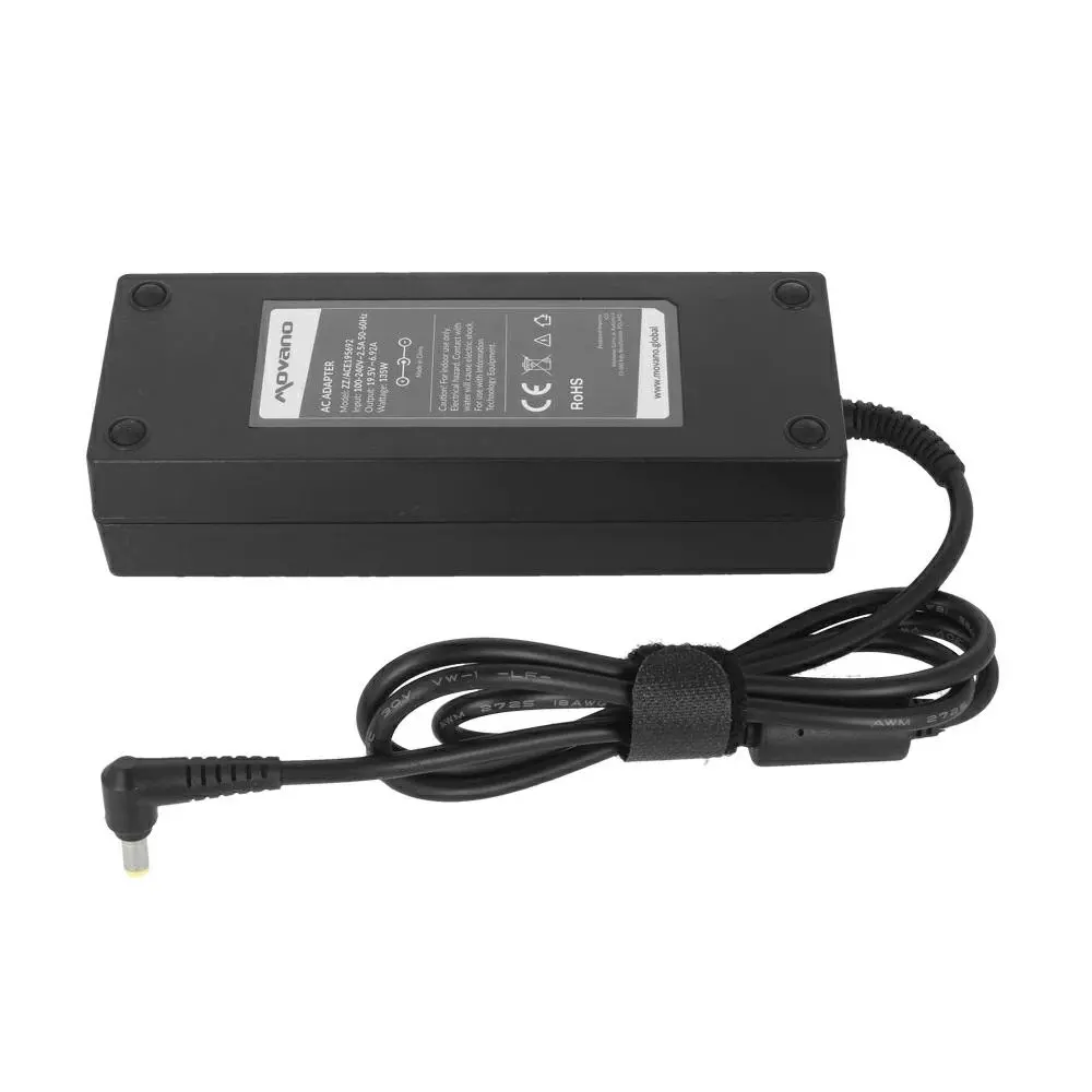 Cargador para port&aacute;til Acer / Asus / Toshiba 135W 19.5V 6.92A 5.5 mm x 1.7 mm Movano