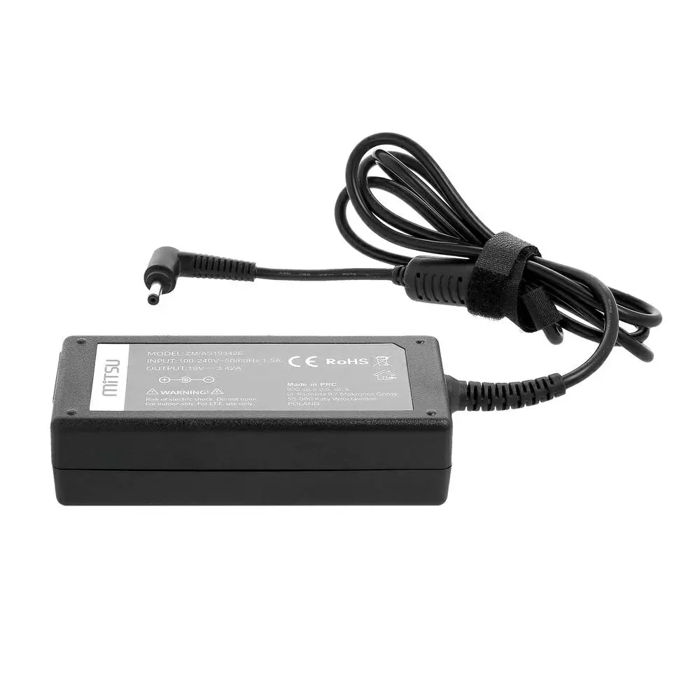 Cargador compatible para port&aacute;til ASUS 65W 19V 3.42A 4.0x1.35 mm Mitsu