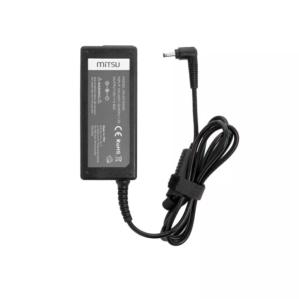 Cargador compatible para port&aacute;til ASUS 65W 19V 3.42A 4.0x1.35 mm Mitsu