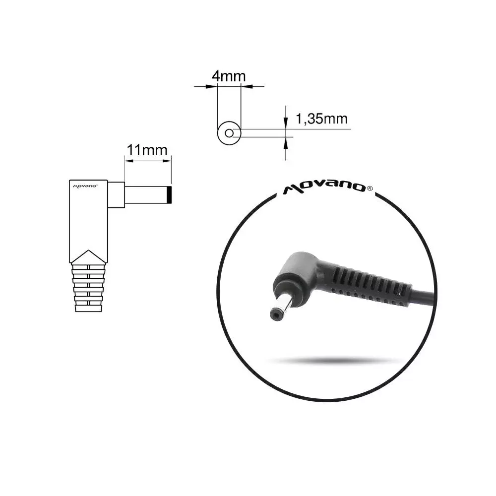 Cargador compatible para port&aacute;til ASUS 65W 19V 3.42A 4.0x1.35 mm Mitsu