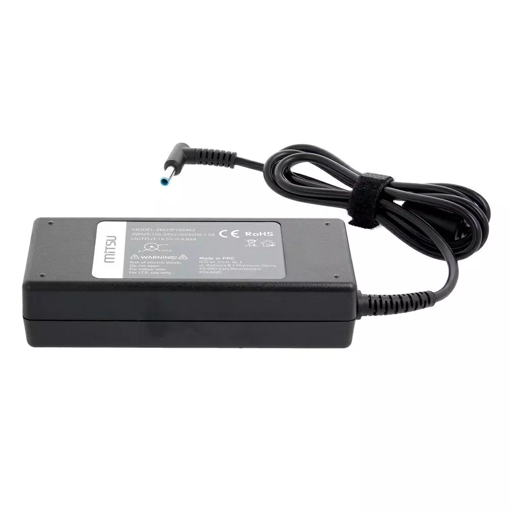 Cargador compatible para port&aacute;til HP 90W 19.5V 4.62A 4.5x3.0 mm Mitsu