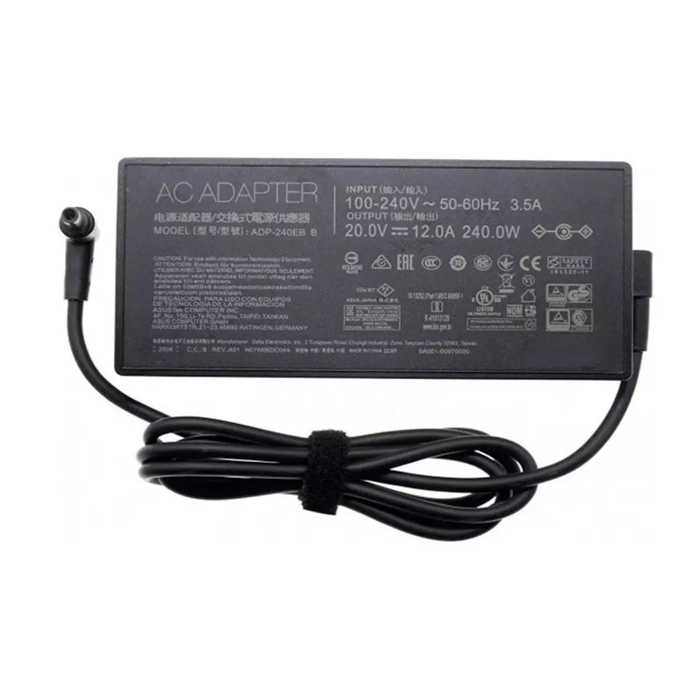 Cargador compatible para port&aacute;til ASUS 240W 20V 12A 6.0x3.7 mm Dayma
