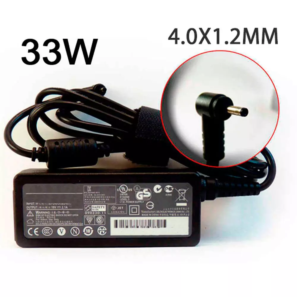 Cargador gen&eacute;rico para port&aacute;til Asus 33W 19V 1.75A 4.0x1.2 mm