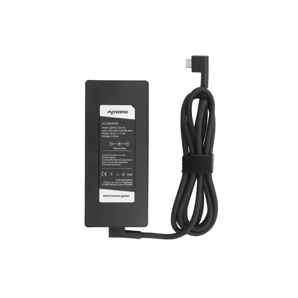Cargador compatible para port&aacute;til RAZER 230W 19.5V 11.8A 3 PIN Movano