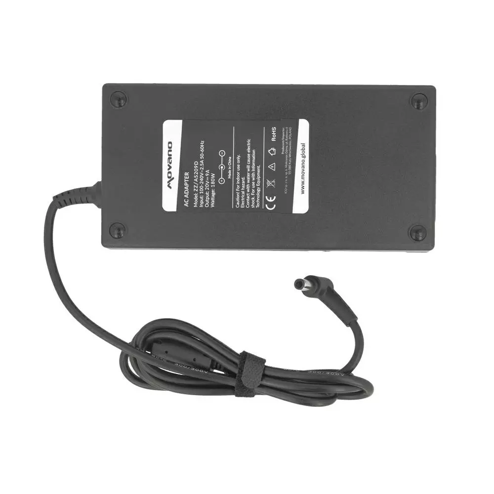 Cargador compatible para port&aacute;til ASUS 180W 20V 9A 6.0x3.7 mm Movano