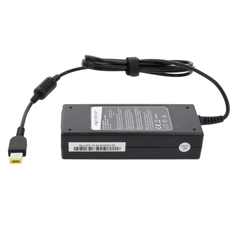 Cargador compatible para port&aacute;til LENOVO 90W 20V 4.5A 11.0x4.5 mm (rectangular) Movano