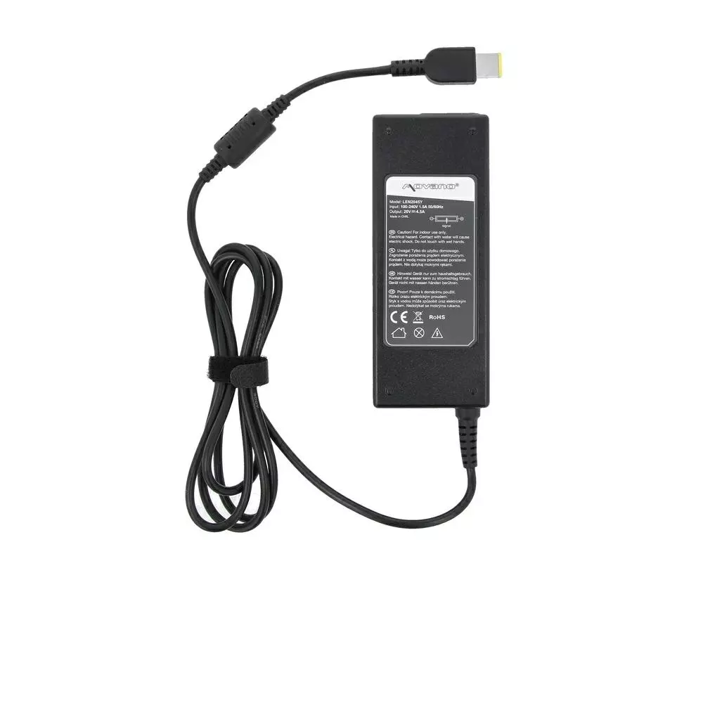 Cargador compatible para port&aacute;til LENOVO 90W 20V 4.5A 11.0x4.5 mm (rectangular) Movano