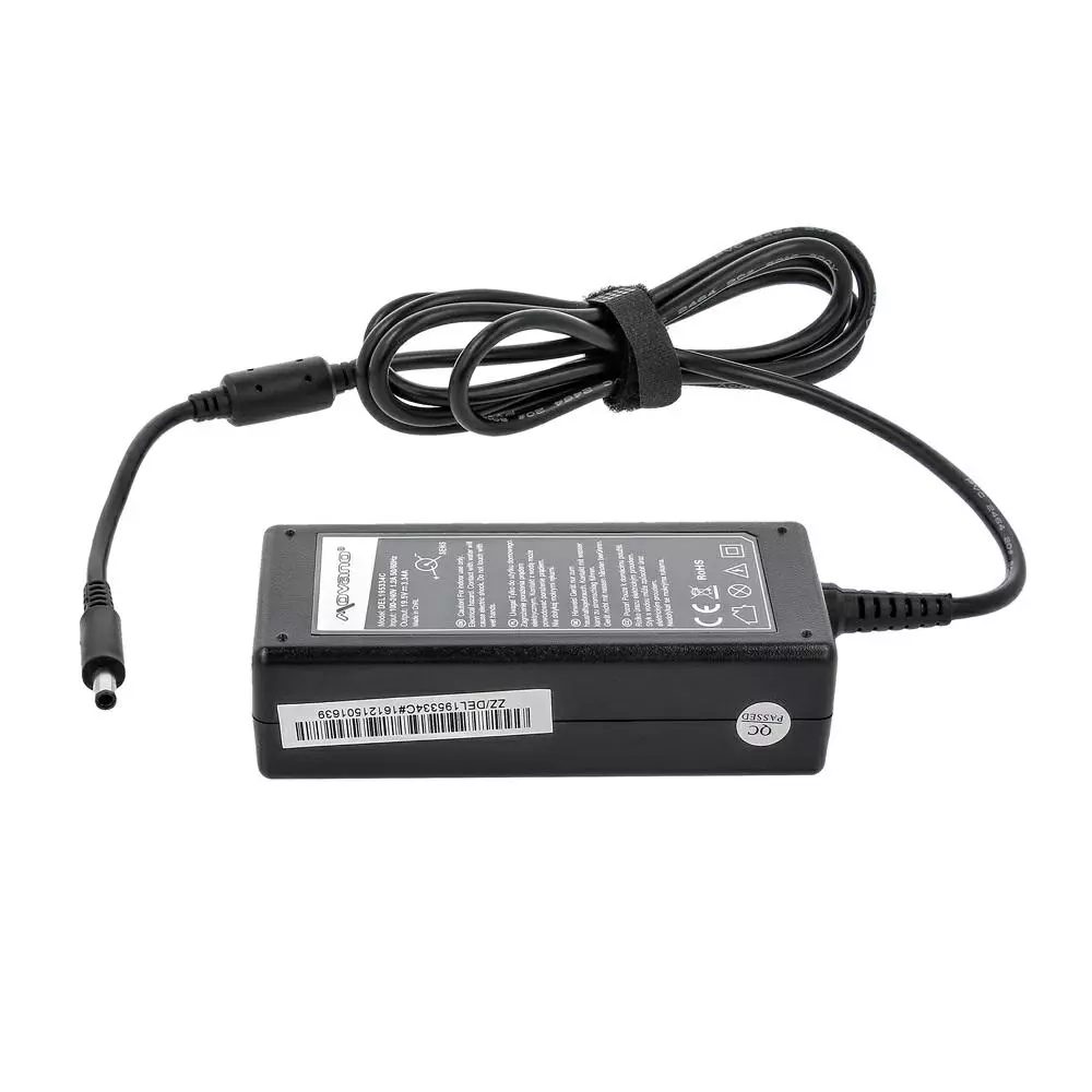 Cargador compatible para port&aacute;til DELL 65W 19.5V 3.34A 4.5x3.0 mm Movano