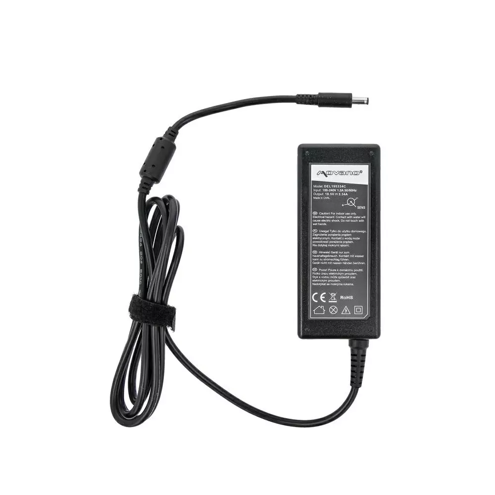 Cargador compatible para port&aacute;til DELL 65W 19.5V 3.34A 4.5x3.0 mm Movano