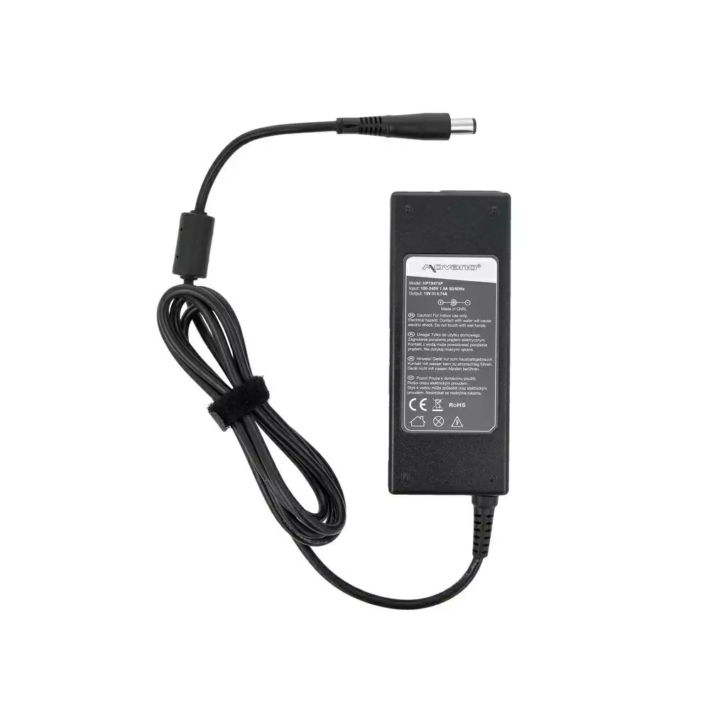 Cargador compatible para port&aacute;til HP 90W 19V 4.74A 7.4x5.0 mm Movano