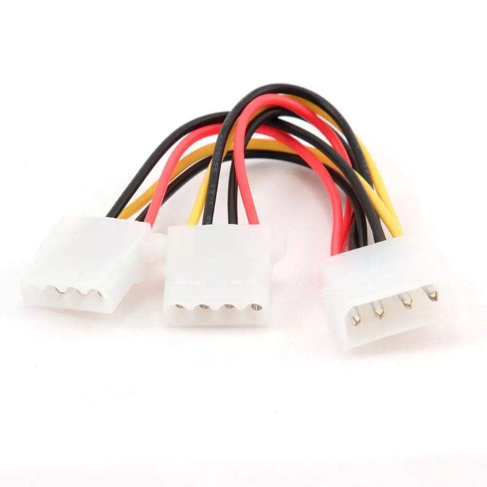 Cable bifurcador Molex Macho a 2x Molex Hembra (4 Pin) / CC-PSU-1