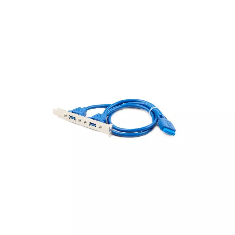 Adaptador Bracket conexi&oacute;n doble USB 3.0 a placa base / 45 cm / Cablexpert / CC-USB3-RECEPTACLE