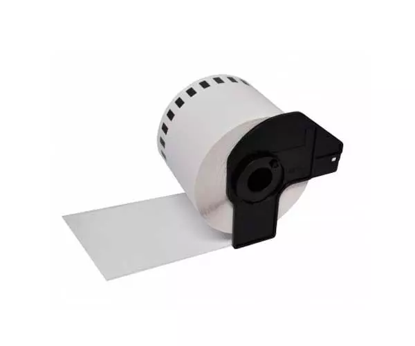Etiquetas compatibles Dayma para BROTHER DK22212 Negro / Blanco