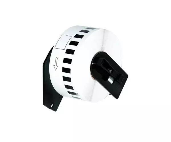 Etiquetas gen&eacute;ricas para BROTHER DK22214 Negro / Blanco