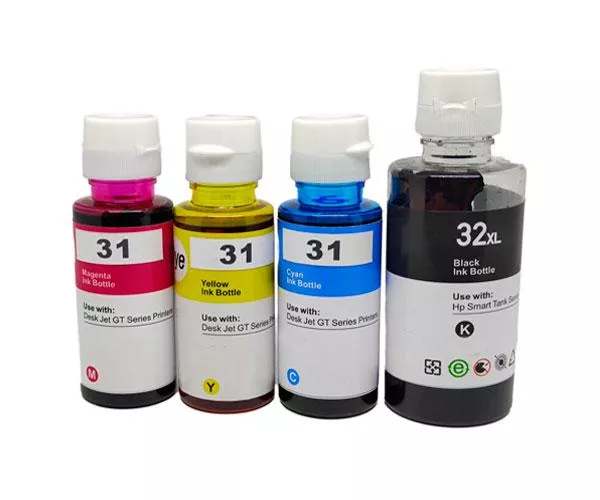 Botella Tinta gen&eacute;rica para HP 31 Cian / 1vu26ae