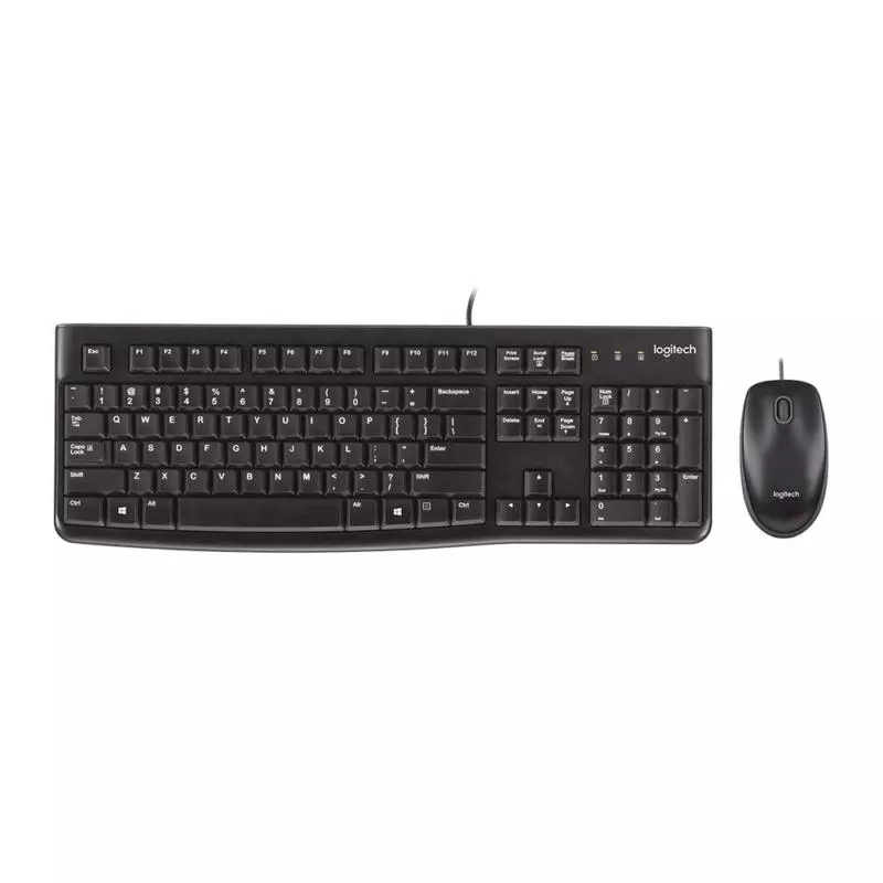 Combo Teclado + Raton USB Logitech MK120 Negro  920-002550