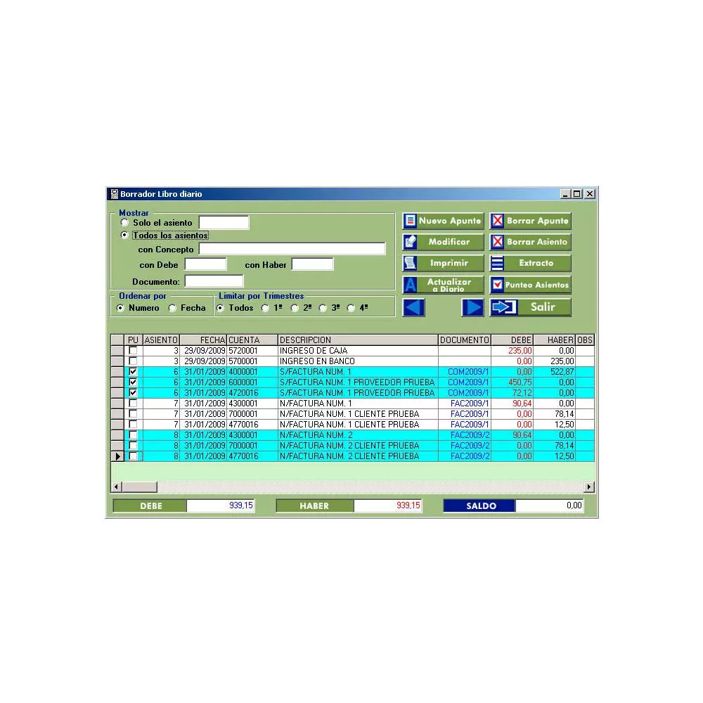 Software Programa de Gesti&oacute;n Est&aacute;ndar CONTASOF para CONTABILIDAD