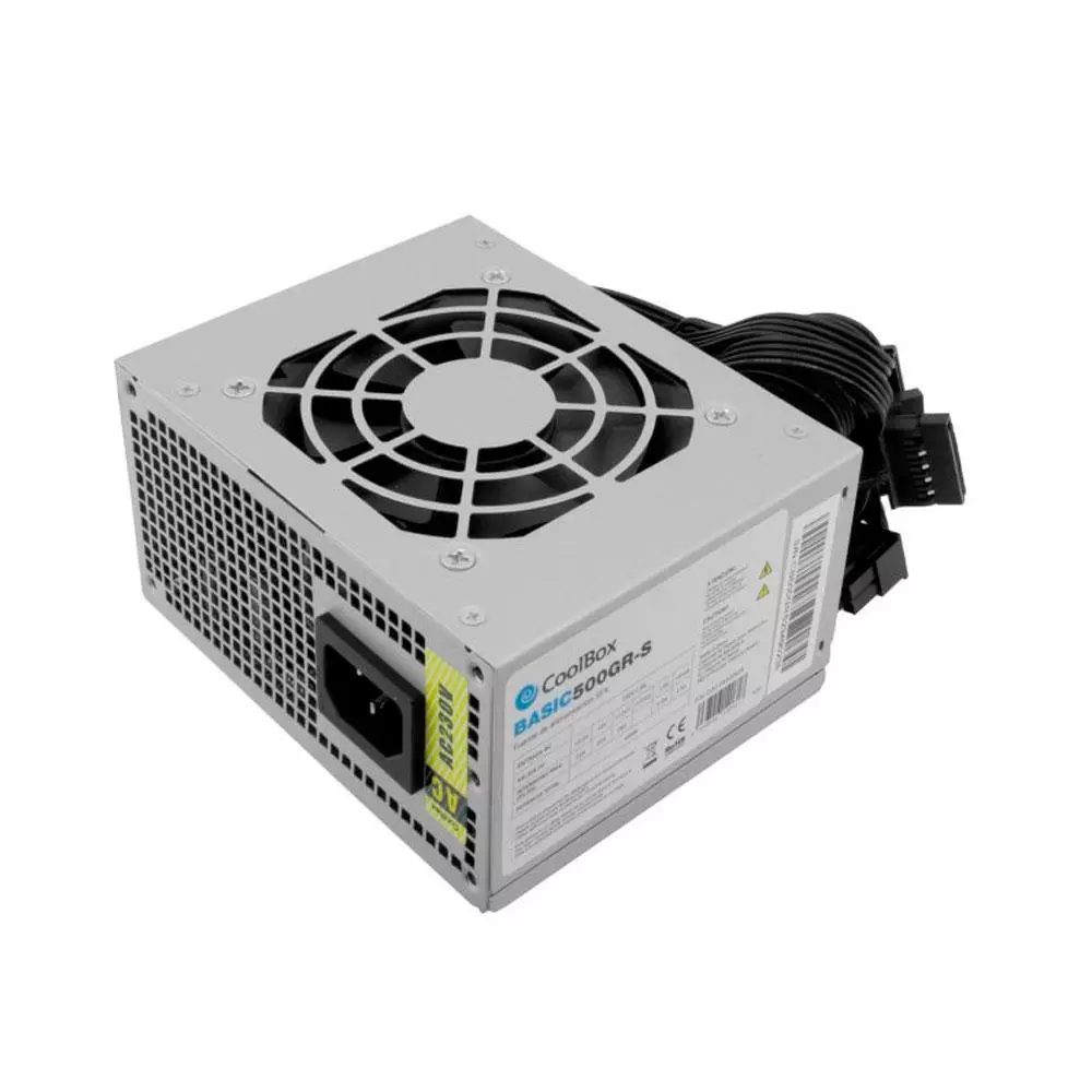 Fuente alimentacion SFX 500w Coolbox Basic / Fan 8cm / Blanca / COO-FA500SGR