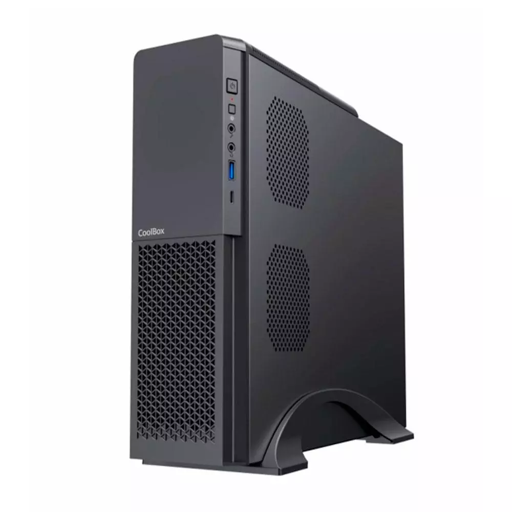 Caja Micro-ATX Gaming Slim Coolbox T313 / Fuente 500W Incluida / Negro / COO-PCT313-1