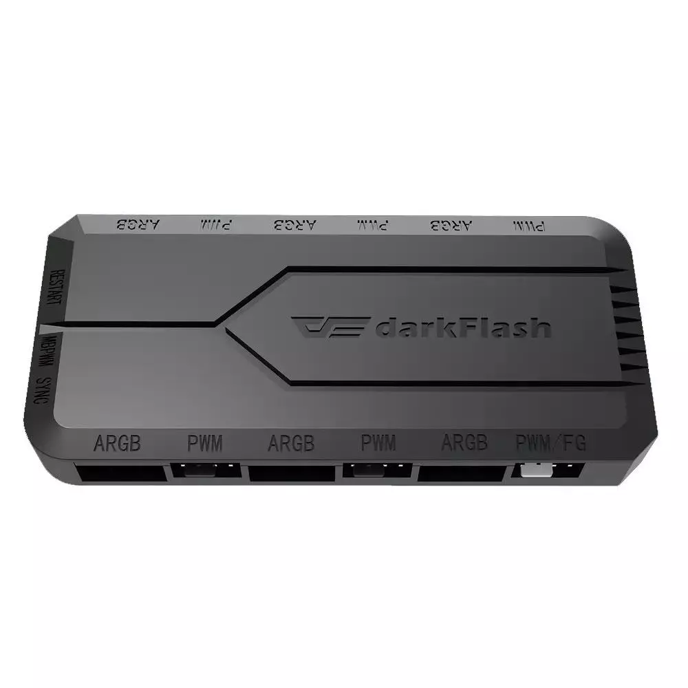 Controladora PWM-ARGB Darkflash RC2 / 14 efectos / 6 conectores ARGB / 5 Conectores PWM