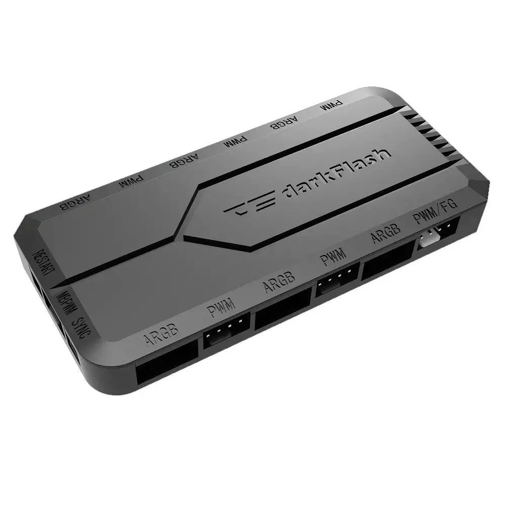 Controladora PWM-ARGB Darkflash RC2 / 14 efectos / 6 conectores ARGB / 5 Conectores PWM