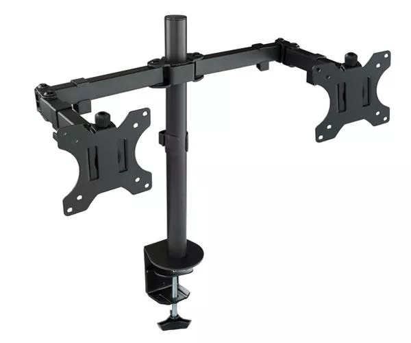 Soporte de mesa para 2 Monitores/Tv 13-32 Pulgadas / Giratorio e inclinable / 2 Brazos / Db1232tn-b