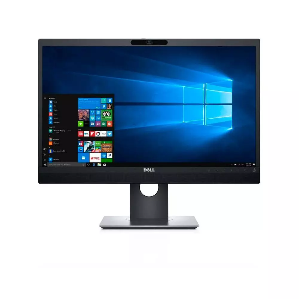 Monitor Reacondicionado LED 24" DELL P2418HZM / FullHD / Vga-HDMI-DP / Altavoces integrados / Webcam / Negro / Grado A- Marcas en pantalla