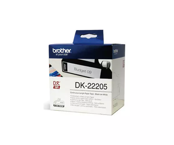 Etiquetas Original Brother DK22205 / 62mm x 30.48m