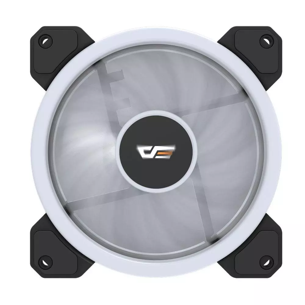 Ventilador Caja Gaming Darkflash DR12 Pro / 120mm / A-Rgb / Pack 3 / Controladora y mando incluidos / Aspas Blancas