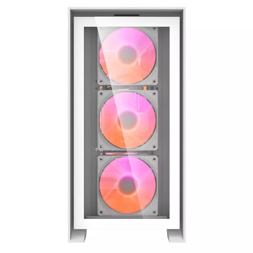 Caja Gaming Darkflash DRX70 Blanca / ATX / Cristal templado / USB 3.0 / Incluye 4 Fan RGB