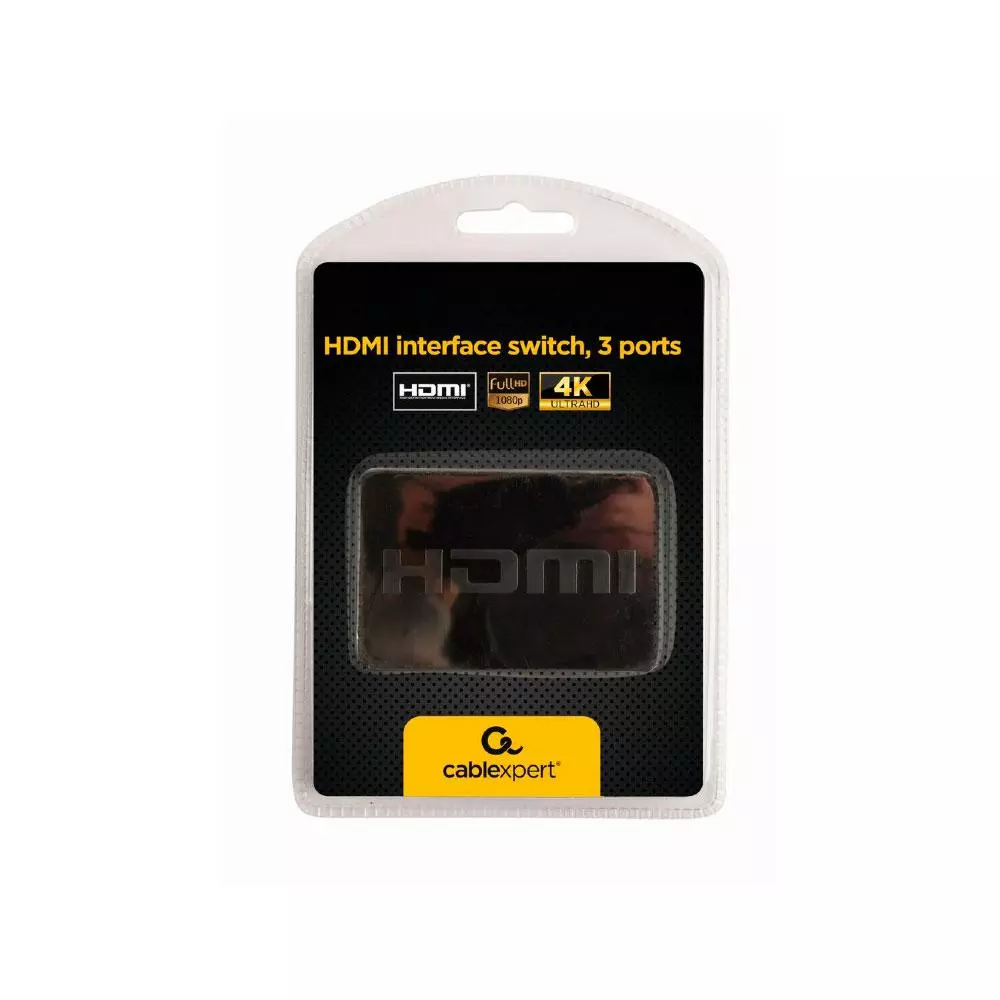 Switch HDMI 3x1 / 4K / Soporte 3D / Hdcp 1.4 / Mando a distancia / Gembird / DSW-HDMI-34