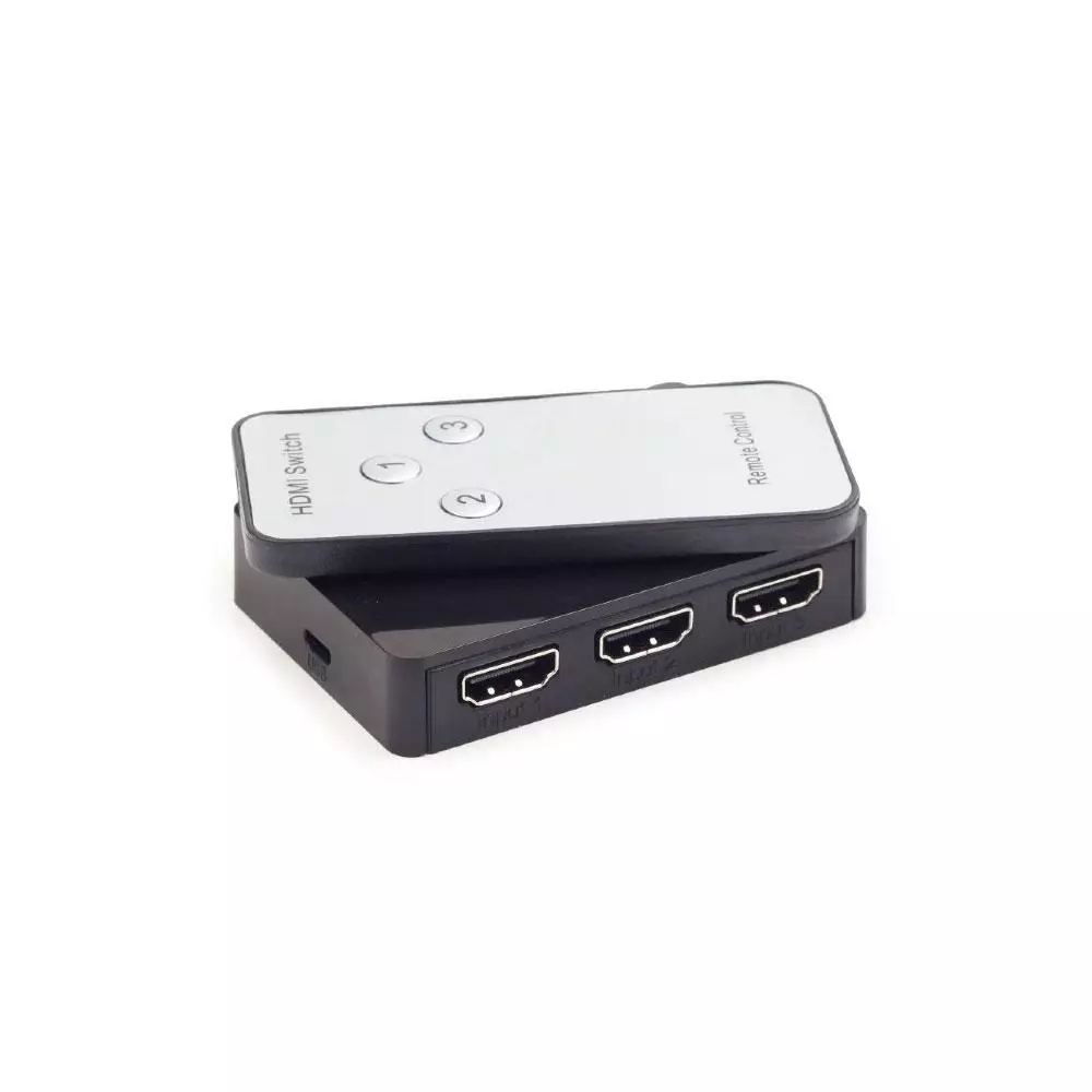 Switch HDMI 3x1 / 4K / Soporte 3D / Hdcp 1.4 / Mando a distancia / Gembird / DSW-HDMI-34