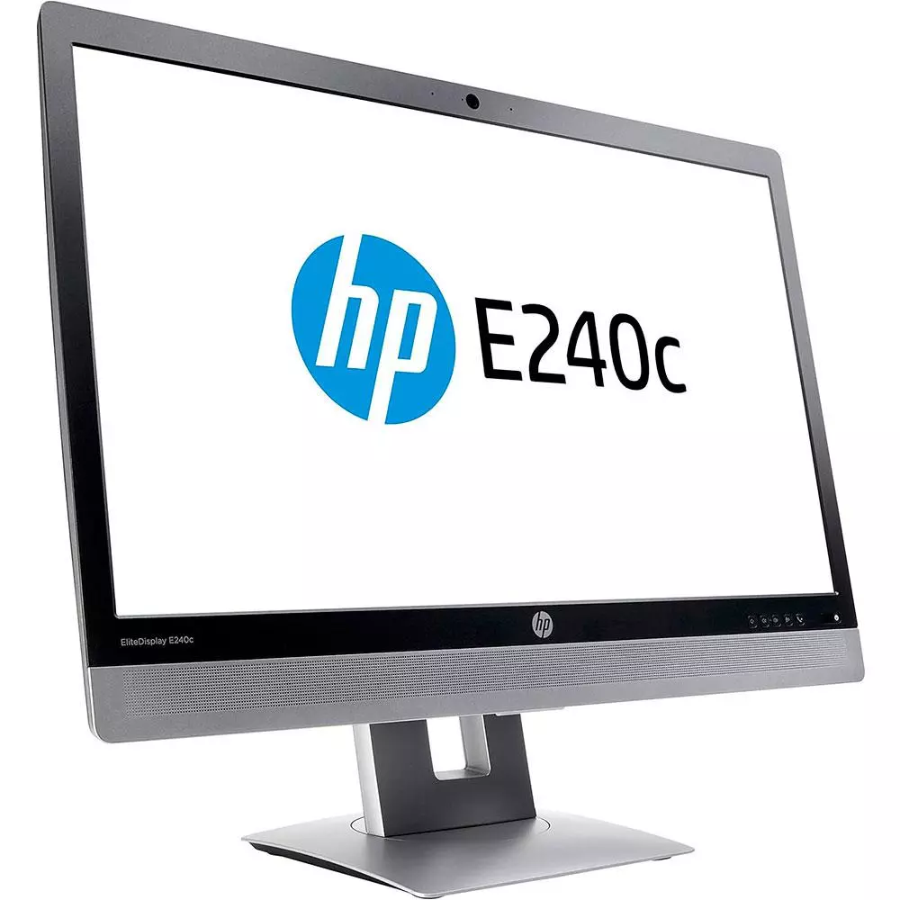 Monitor Reacondicionado LED HP E240c 23.8" FullHD / Negro-Plata / Grado A
