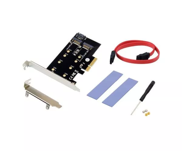 Tarjeta controladora Conceptronic Pci Express Gen 3.0 X4 / 2 Puertos M.2 SSD / EMRICK04B