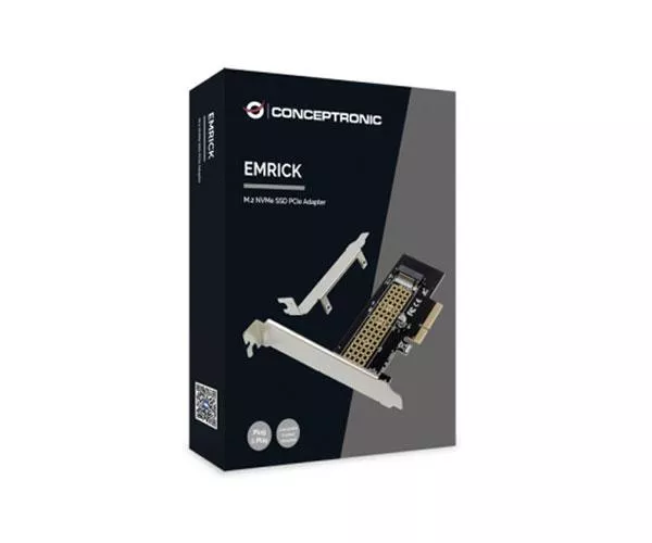 Tarjeta controladora Conceptronic Pci Express Gen 3.0 x4 a Nvme M.2 SSD ( No compatible M2 clave B) / emrick05b