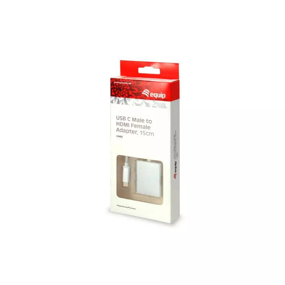 Cable adaptador Type-C a HDMI 4k Hembra / 0.15m /  EQ133452