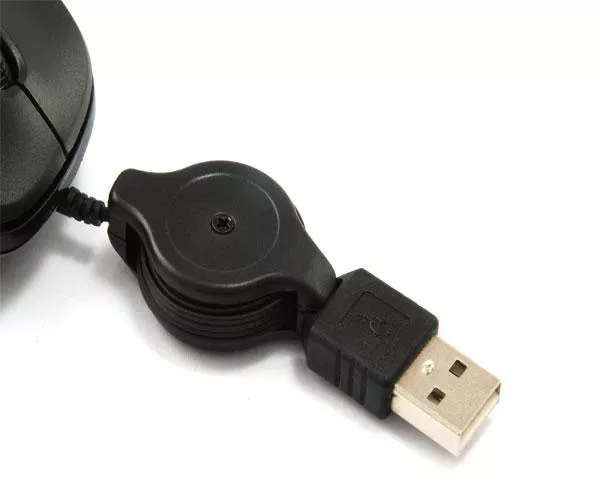 Raton Equip Life Retractil / Optico / 1000 Dpi / Ambidiestro / Usb / Negro / 245103