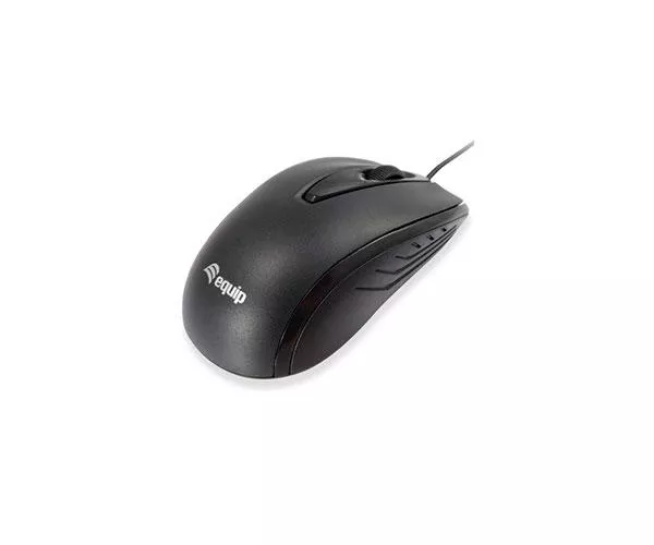 Raton &oacute;ptico Usb Equip Compact Life / 1000 dpi / ambidiestro / Negro / 245107