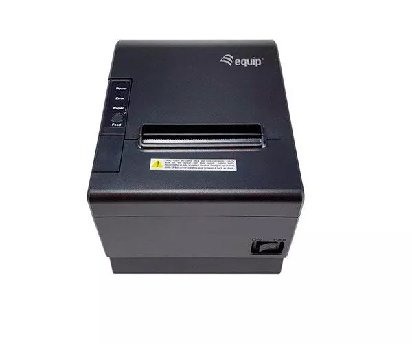 Impresora tickets termica inalambrica Equip / Papel 80mm / Bluetooth / WIFI / USB / Rj45 / Negra EQ351004