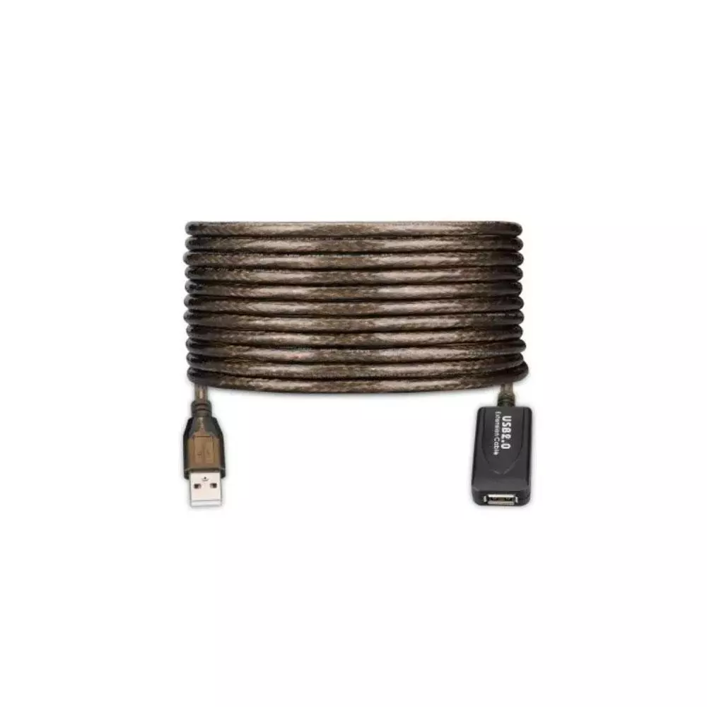 Cable USB amplificador activo USB 2.0 M/H 20 metros / Ewent EW1023