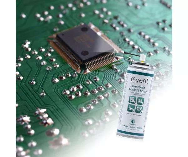 Pulverizador para limpieza en seco Ewent Ew5614 / Placas - Contactos electricos / Sin residuos / 200ml