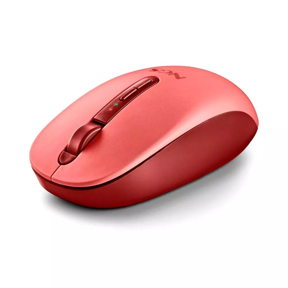 &divide; Mouse ngs wireless fog dual red bluetooth 5.2 2.4ghz multidispositivo 1600dpi silencioso color rojo