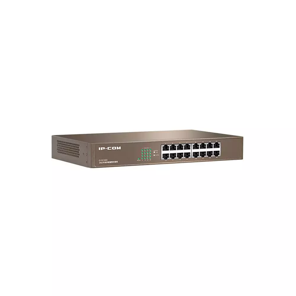 Switch 16p 10/100/1000 Gigabit No gestionable IP-COM / Carcasa met&aacute;lica / G1016D