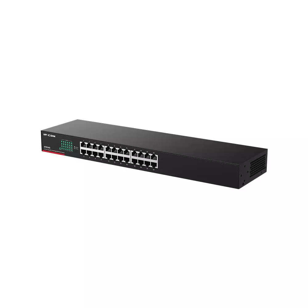 Switch 24p 10/100/1000 Gigabit No gestionable IP-COM / Carcasa met&aacute;lica / G1024G